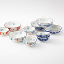 [BOWL] SOMENISHIKI PICTURE SMALL-MEDIUM SET OF 10 | HASAMI WARES| SAIKAI TOKI