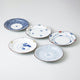[จาน] ชุดรูปภาพ Somenishiki ของ 5 | Hasami Wares | Saikai Toki