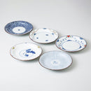 [DISH] SOMENISHIKI PICTURE SET OF 5 | HASAMI WARES| SAIKAI TOKI