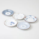 [SMALL DISH] SOMENISHIKI PICTURE SET OF 5 | HASAMI WARES| SAIKAI TOKI