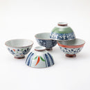 [RICE BOWL] SOMENISHIKI COLOR SET OF 5 | HASAMI WARES| SAIKAI TOKI