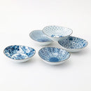 [BOWL] NISHIKI PICTURE OVAL (M) SET OF 5 | HASAMI WARES| SAIKAI TOKI