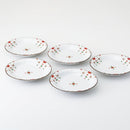 [DISH] YORAKU PATTERN SET OF 5 | HASAMI WARES| SAIKAI TOKI