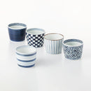 [CUP] INDIGO COLOR SET OF 5 | HASAMI WARES| SAIKAI TOKI