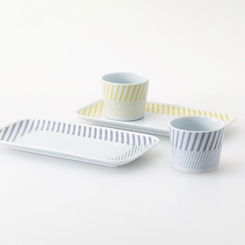 [CUP & TRAY (DISH)] KOPAN PAIR SET | HASAMI WARES| SAIKAI TOKI