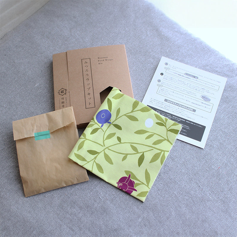 [BEESWAX WRAP] MOON AND RABBIT | HANDMADE KITS | TAKEDA SENZO STORE