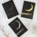 [STATIONERY] CRESCENT MOON (BLACK) | KARAKAMI (JAPANESE PAPER)｜KEIBIFUGETSU