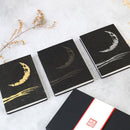 [STATIONERY] CRESCENT MOON (BLACK) | KARAKAMI (JAPANESE PAPER)｜KEIBIFUGETSU