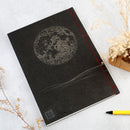 [STATIONERY] NOTEBOOK FULL MOON (BLACK) | KARAKAMI (JAPANESE PAPER)｜KEIBIFUGETSU