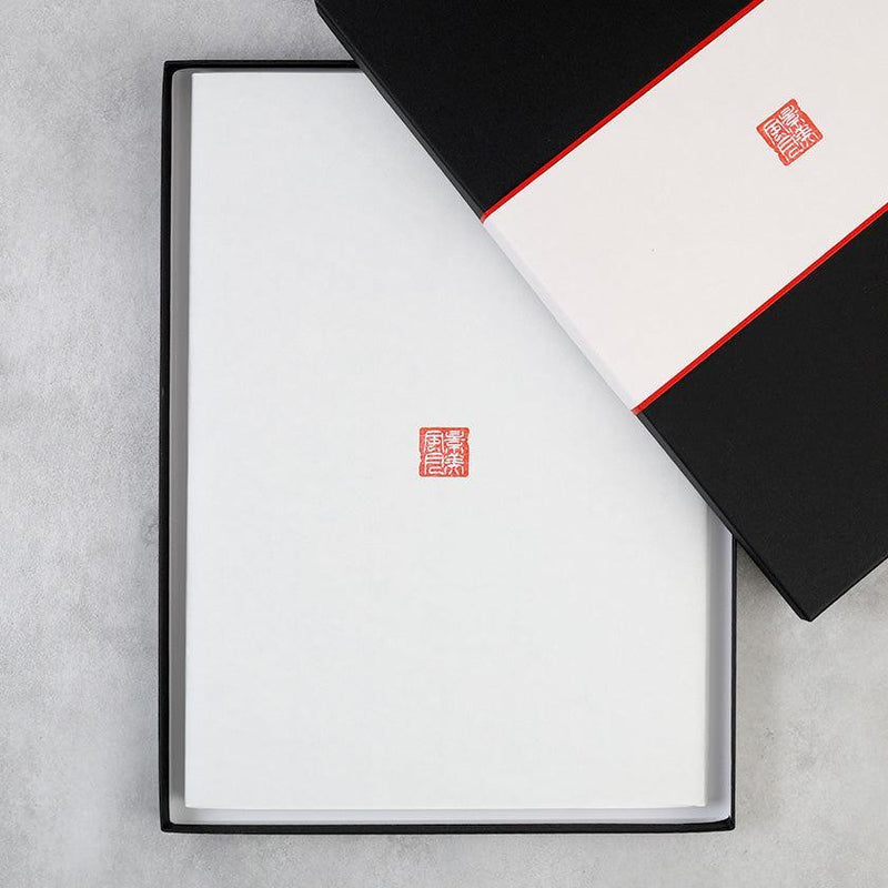 [STATIONERY] NOTEBOOK FULL MOON (BLACK) | KARAKAMI (JAPANESE PAPER)｜KEIBIFUGETSU
