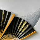 [HAND FAN] MOON-THINKING FULL MOON (STARRY SKY) | KARAKAMI (JAPANESE PAPER)｜KEIBIFUGETSU