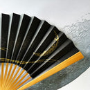 [HAND FAN] MOON-THINKING CRESCENT MOON (MILKY WAY) | KARAKAMI (JAPANESE PAPER)｜KEIBIFUGETSU