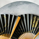 [HAND FAN] MOON-THINKING CRESCENT MOON  | KARAKAMI (JAPANESE PAPER)｜KEIBIFUGETSU