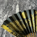 [HAND FAN] JAPANESE CYPRESS MOON-THINKING | KARAKAMI (JAPANESE PAPER)｜KEIBIFUGETSU