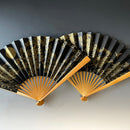 [HAND FAN] JAPANESE CYPRESS MOON-THINKING | KARAKAMI (JAPANESE PAPER)｜KEIBIFUGETSU