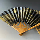 [HAND FAN] JAPANESE CYPRESS MOON-THINKING | KARAKAMI (JAPANESE PAPER)｜KEIBIFUGETSU