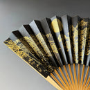 [HAND FAN] JAPANESE CYPRESS MOON-THINKING | KARAKAMI (JAPANESE PAPER)｜KEIBIFUGETSU