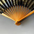 [HAND FAN] JAPANESE CYPRESS MOON-THINKING | KARAKAMI (JAPANESE PAPER)｜KEIBIFUGETSU