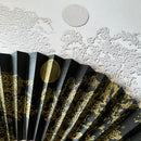 [HAND FAN] JAPANESE CYPRESS MOON-THINKING | KARAKAMI (JAPANESE PAPER)｜KEIBIFUGETSU