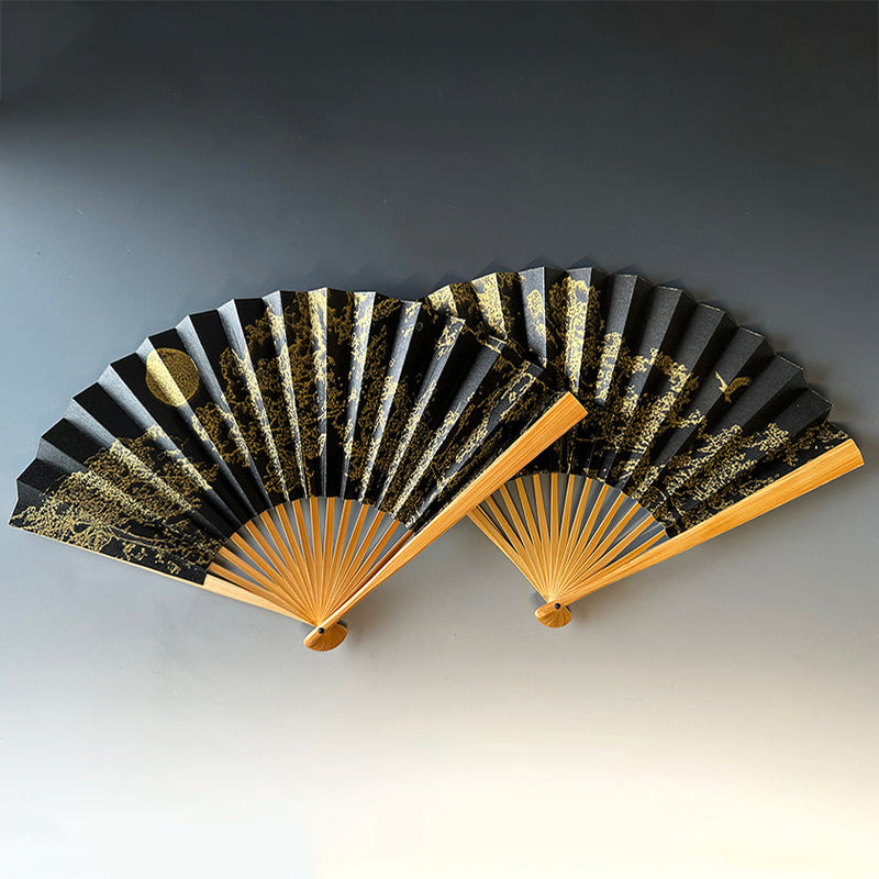 [HAND FAN] JAPANESE CYPRESS EAGLES SOAR | KARAKAMI (JAPANESE PAPER)｜KEIBIFUGETSU