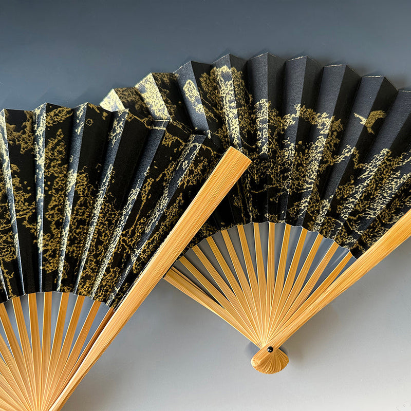 [HAND FAN] JAPANESE CYPRESS EAGLES SOAR | KARAKAMI (JAPANESE PAPER)｜KEIBIFUGETSU