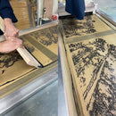 [HAND FAN] JAPANESE CYPRESS EAGLES SOAR | KARAKAMI (JAPANESE PAPER)｜KEIBIFUGETSU