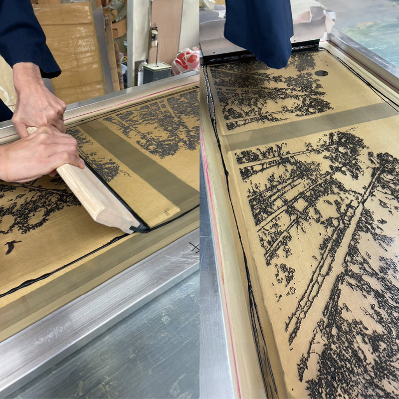 [HAND FAN] JAPANESE CYPRESS EAGLES SOAR | KARAKAMI (JAPANESE PAPER)｜KEIBIFUGETSU