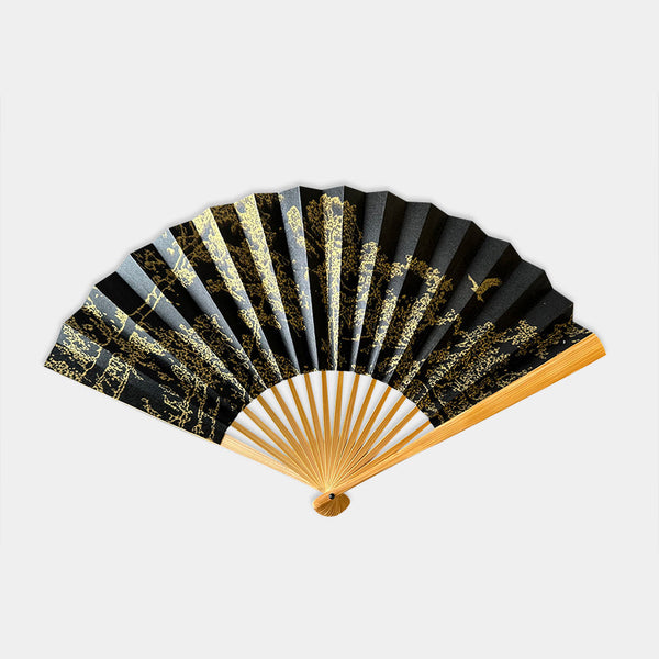 [HAND FAN] JAPANESE CYPRESS EAGLES SOAR | KARAKAMI (JAPANESE PAPER)｜KEIBIFUGETSU