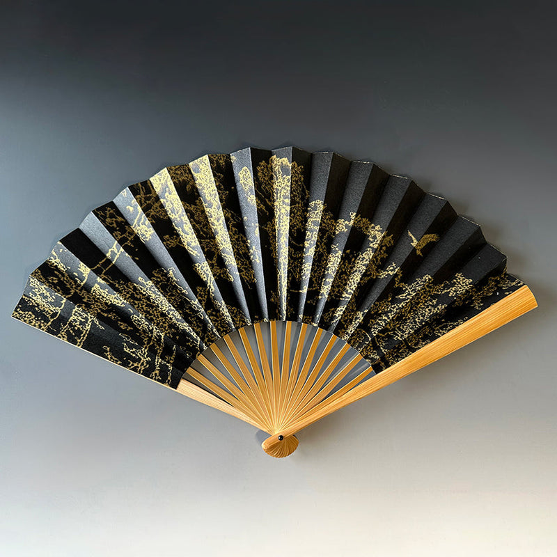 [HAND FAN] JAPANESE CYPRESS EAGLES SOAR | KARAKAMI (JAPANESE PAPER)｜KEIBIFUGETSU