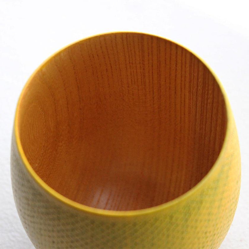 [CUP] HITTA KANOKO (YELLOW) | PRINTING AND KYO-YUZEN ENGRAVING| SANSAI STUDIO