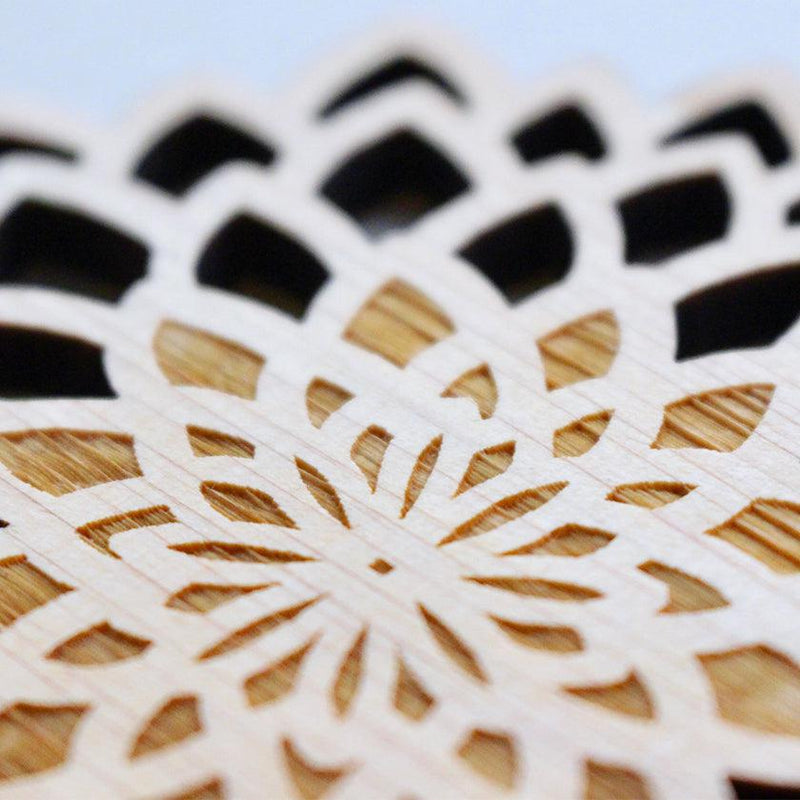 [COASTER] CHRYSANTHEMUM | PRINTING AND KYO-YUZEN ENGRAVING| SANSAI STUDIO