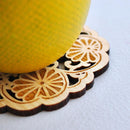 [COASTER] CHERRY BLOSSOMS WITH CHRYSANTHEMUM | PRINTING AND KYO-YUZEN ENGRAVING| SANSAI STUDIO