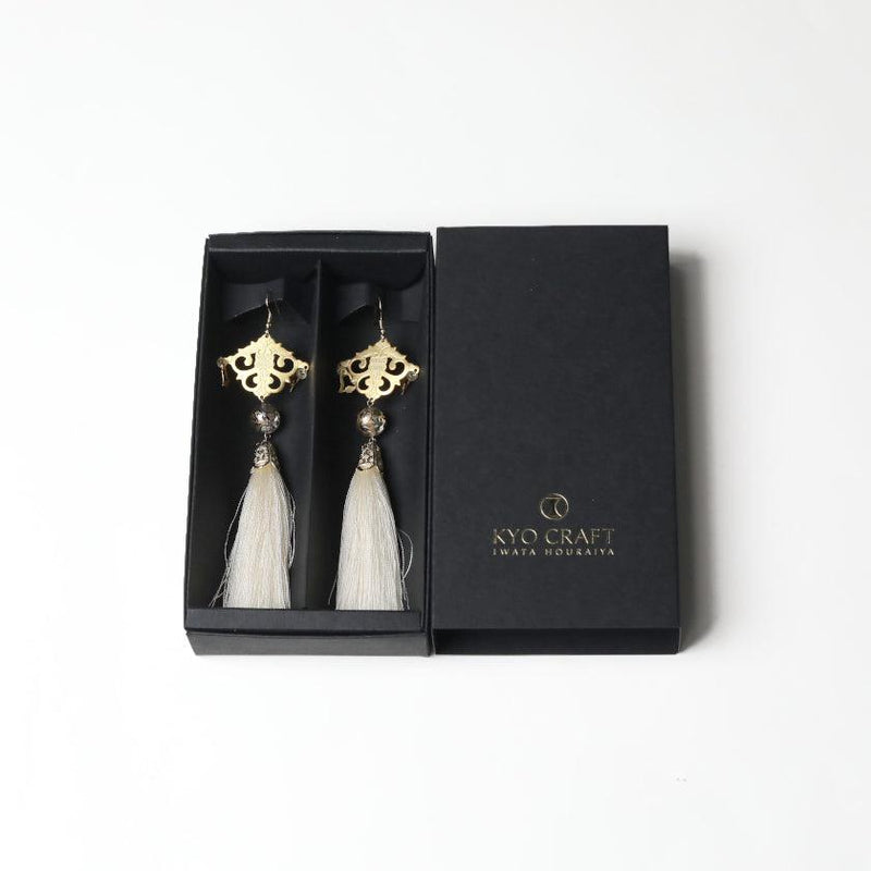 [CLIP-ON EARRINGS/EARRINGS] IVORY / CLEAR | KYO BUTSUDAN|IWATA HOURAIYA