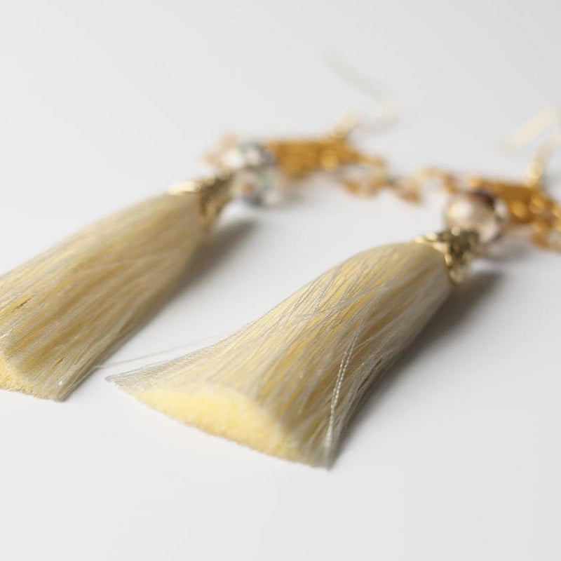 [CLIP-ON EARRINGS/EARRINGS] IVORY / CLEAR | KYO BUTSUDAN|IWATA HOURAIYA