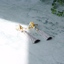 [CLIP-ON EARRINGS/EARRINGS] GRAY / COTTON PEARL WHITE | KYO BUTSUDAN|IWATA HOURAIYA