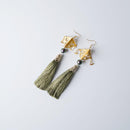 [CLIP-ON EARRINGS/EARRINGS] GREEN / PEARL GREEN | KYO BUTSUDAN|IWATA HOURAIYA