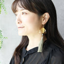 [CLIP-ON EARRINGS/EARRINGS] GREEN / PEARL GREEN | KYO BUTSUDAN|IWATA HOURAIYA