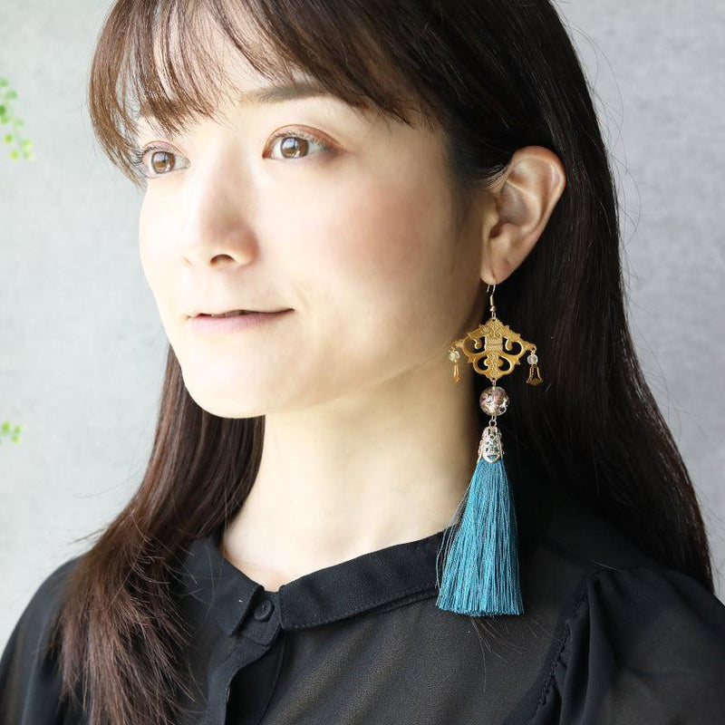 [CLIP-ON EARRINGS/EARRINGS] TURQUOISE / CLEAR | KYO BUTSUDAN|IWATA HOURAIYA