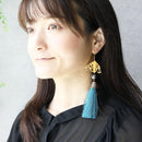[CLIP-ON EARRINGS/EARRINGS] TURQUOISE / BLUE | KYO BUTSUDAN|IWATA HOURAIYA