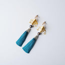[CLIP-ON EARRINGS/EARRINGS] TURQUOISE / BLUE | KYO BUTSUDAN|IWATA HOURAIYA