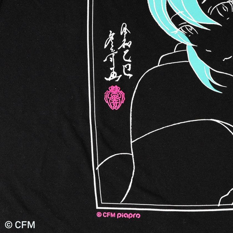 PRE-ORDER [T-SHIRT] BLACK | HAND PRINTING | HATSUNE KOUBOU