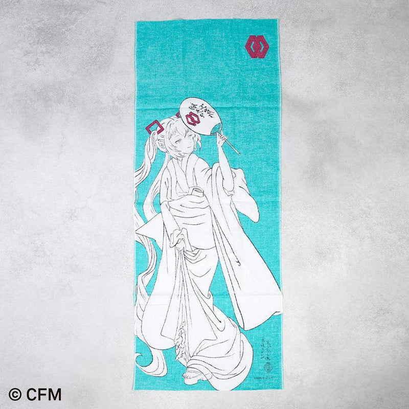 PRE-ORDER [TOWELS] TENUGUI HATSUNE ORIGINAL ILLUSTRATION VER. | HAND PRINTING | HATSUNE KOUBOU