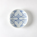 [PLATE] BLUE AND WHITE DYED PLATE Fukiko Goukon | AINU CRAFTS | CIKARPE AKAN