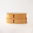 [LUNCH-BOX] OVAL 2-TIER NESTED BOXES (S) | ODATE MAGEWAPPA | KURIKYU