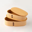 [LUNCH-BOX] OVAL 2-TIER NESTED BOXES (L) | ODATE MAGEWAPPA | KURIKYU