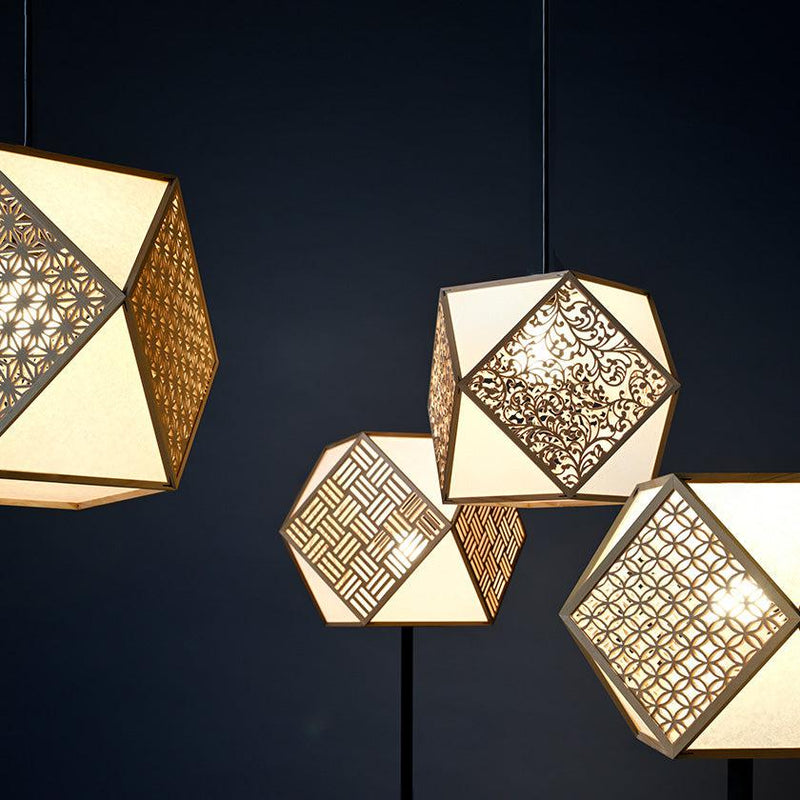 [STAND LIGHT / LIGHTING] KIRIKO STAND LIGHT ARABESQUE (S-L SIZE) | KYO SASHIMONO (JOINERY)| MURAYAMA MOKKO