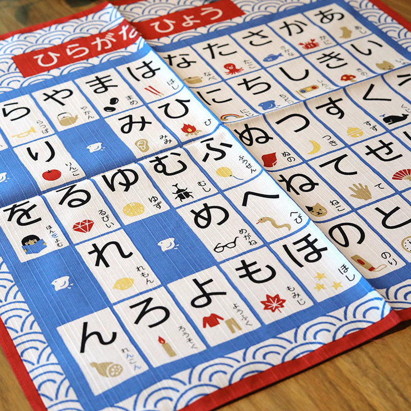 [FUROSHIKI] HIRAGANA TABLE (S) | YOKOHAMA DYEING | HAMAMONYO