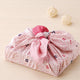 [Furoshiki] รูปแบบหกเหลี่ยมและดอกไม้ (L) | Yokohama Dyeing | Hamamonyo