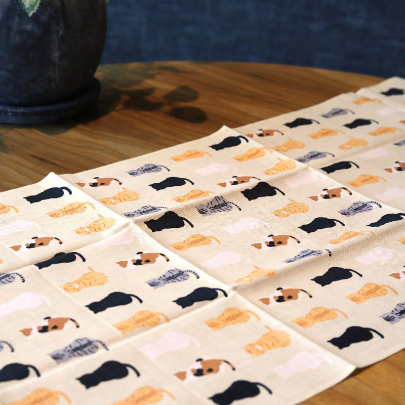 [TOWELS] SIT DOWN CAT | YOKOHAMA DYEING | HAMAMONYO