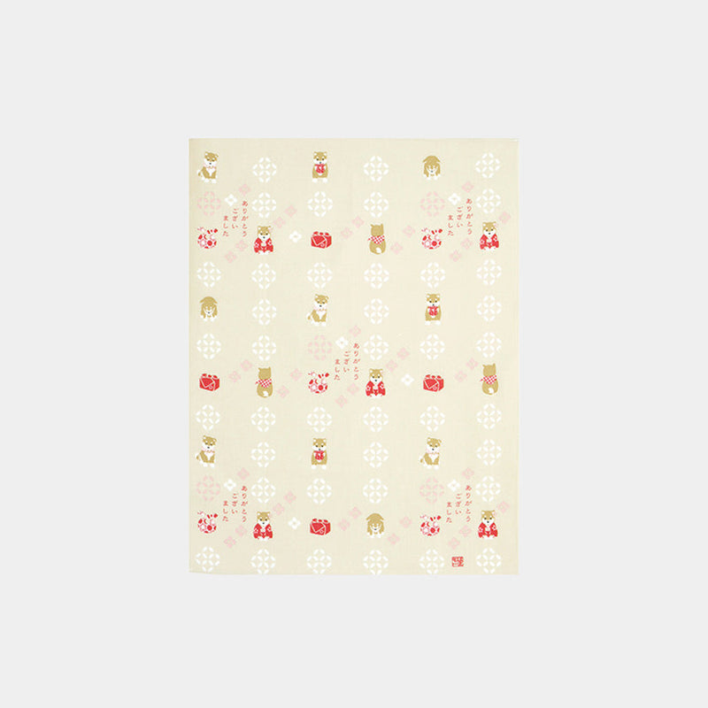 [TOWELS] HANDKERCHIEF THANK YOU VERY MUCH MAME-SHIBA | YOKOHAMA DYEING | HAMAMONYO